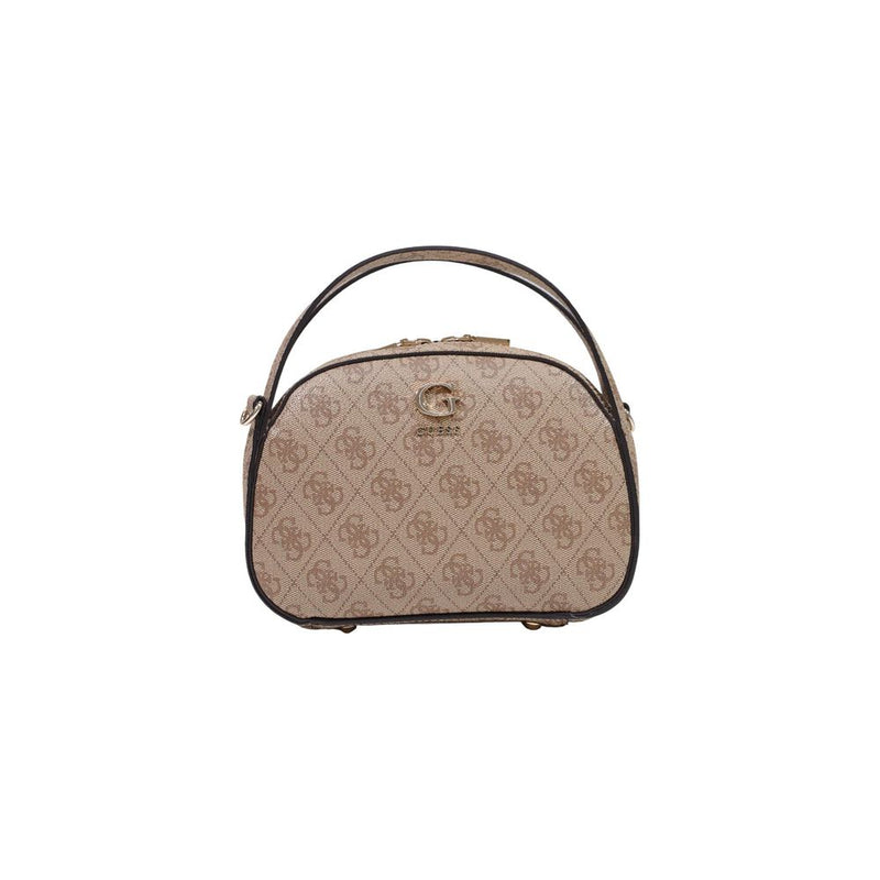 Guess Coleen Logo Small Handbag - White Polyurethane