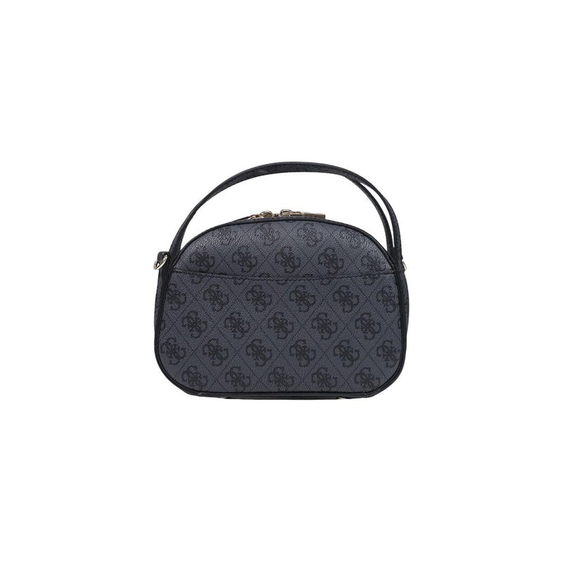 Guess Coleen Logo Small Handbag - Gray Polyurethane