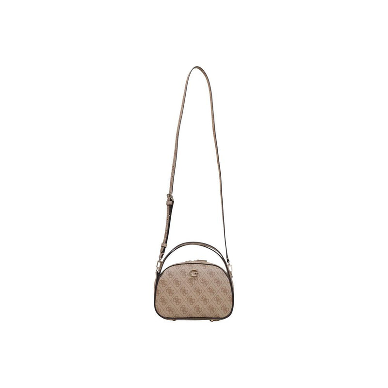 Guess Coleen Logo Small Handbag - White Polyurethane
