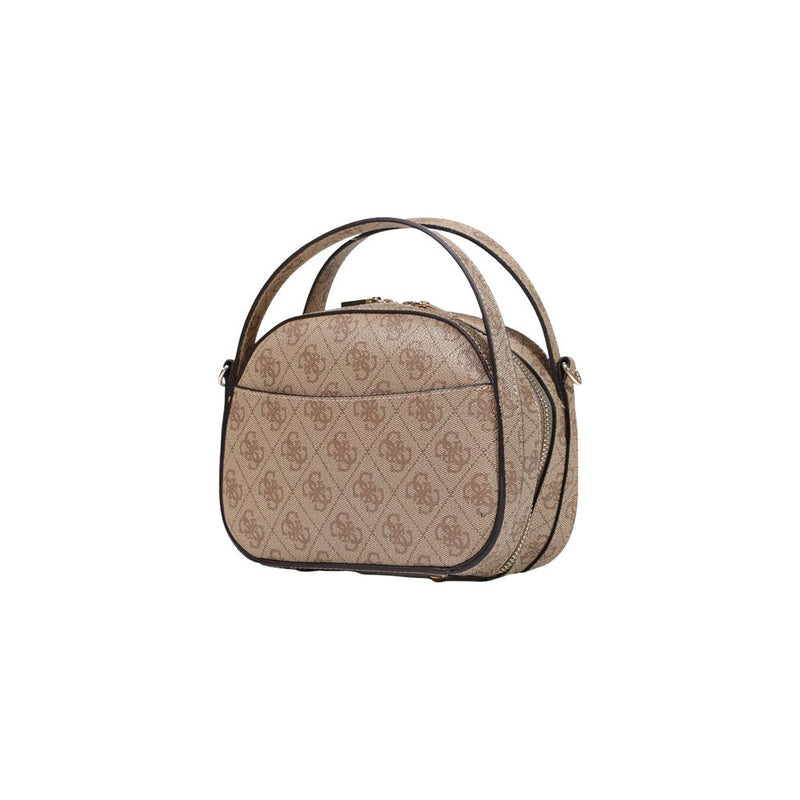Guess Coleen Logo Small Handbag - White Polyurethane