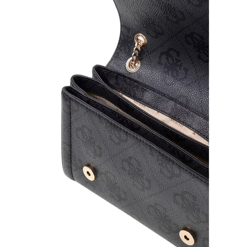 Guess ELSIE Shoulder Bag - Gray Polyurethane Handbag