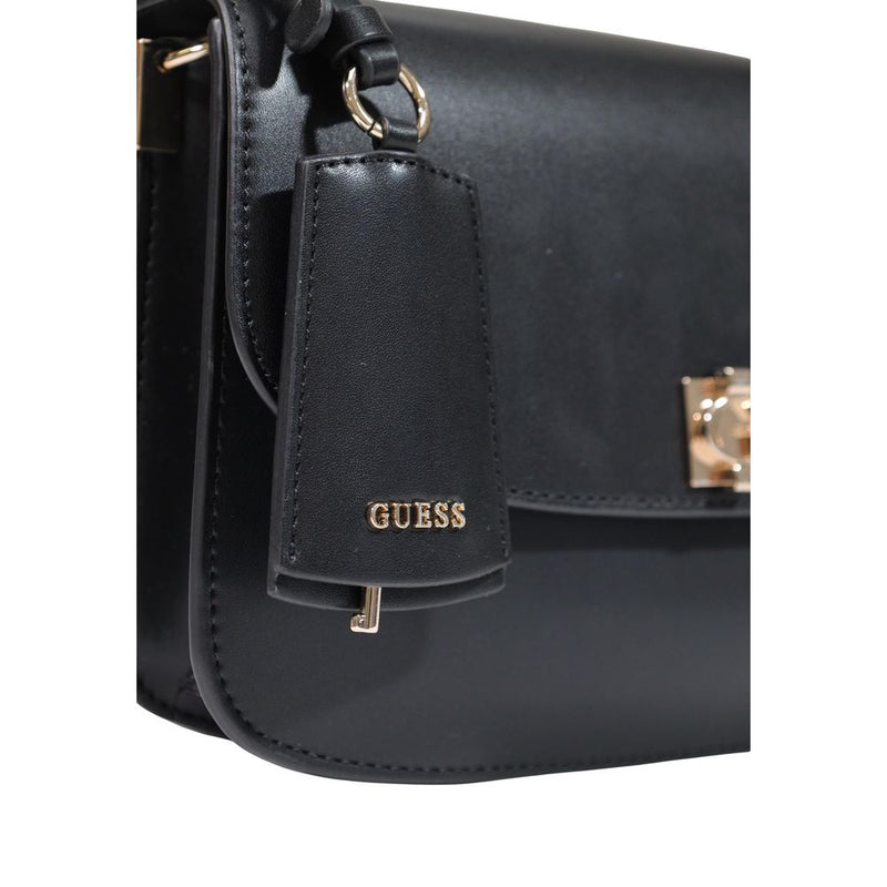 Guess Audrey Small Girlfriend Handbag - Black Polyurethane