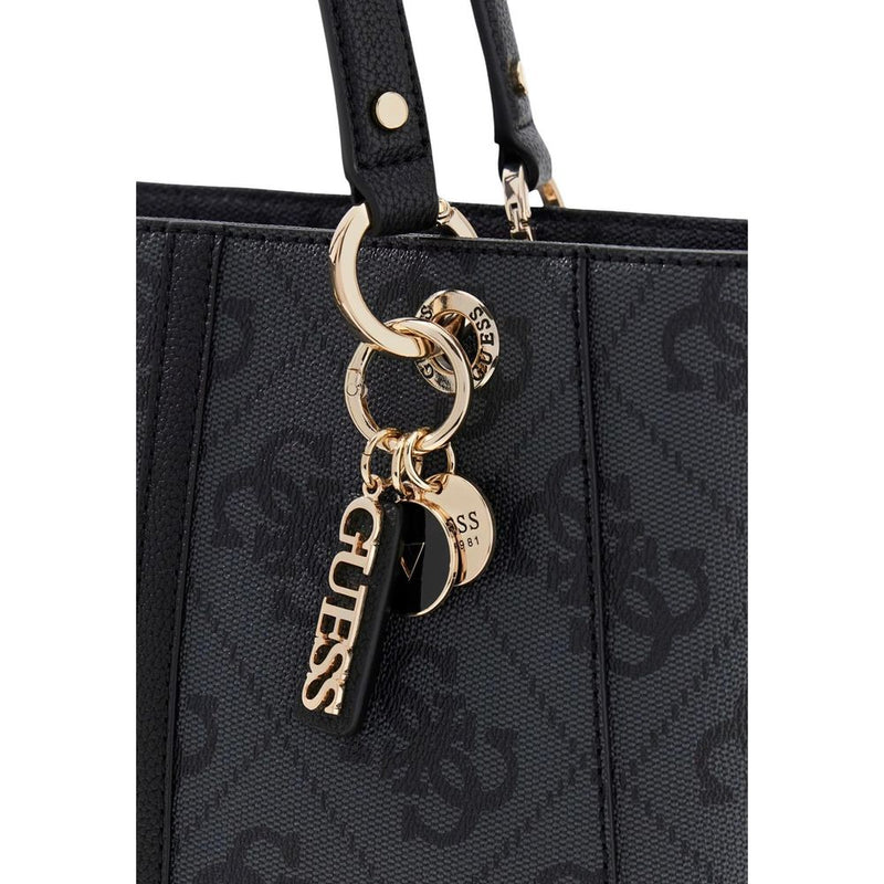 Guess ELSIE Shoulder Bag - Gray Polyurethane Handbag