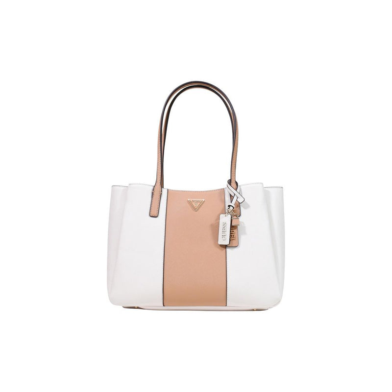 Guess Bramina Small Satchel Beige Handbag