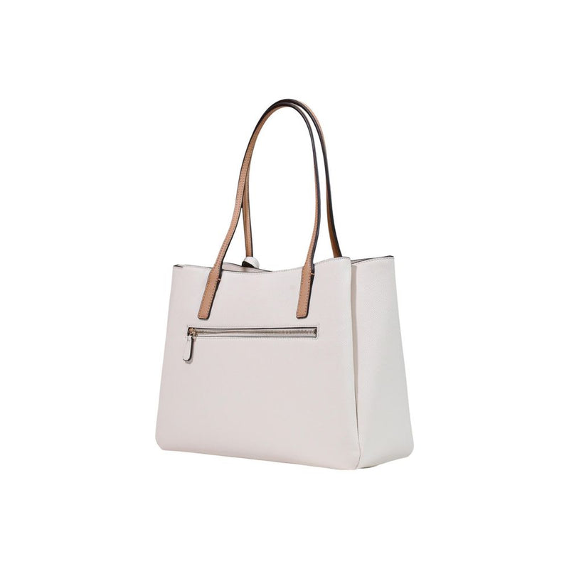 Guess Bramina Small Satchel Beige Handbag