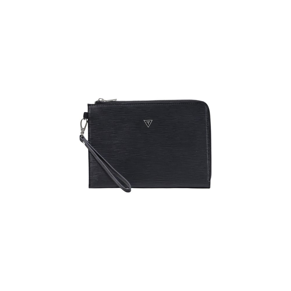 Guess Black Polyethylene Clutch Bag
