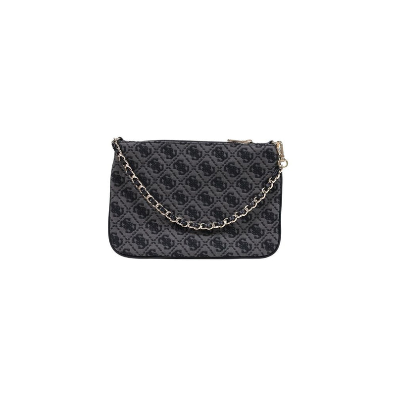 Guess Gray Polyester Handbag - Stylish & Compact Pouch