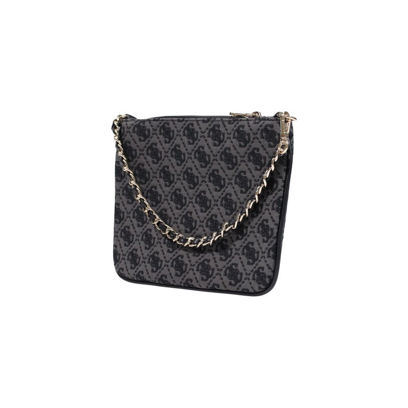Guess Gray Polyester Handbag - Stylish & Compact Pouch