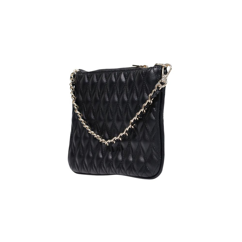 Guess Maxine Quilted Flat Black Clutch Bag