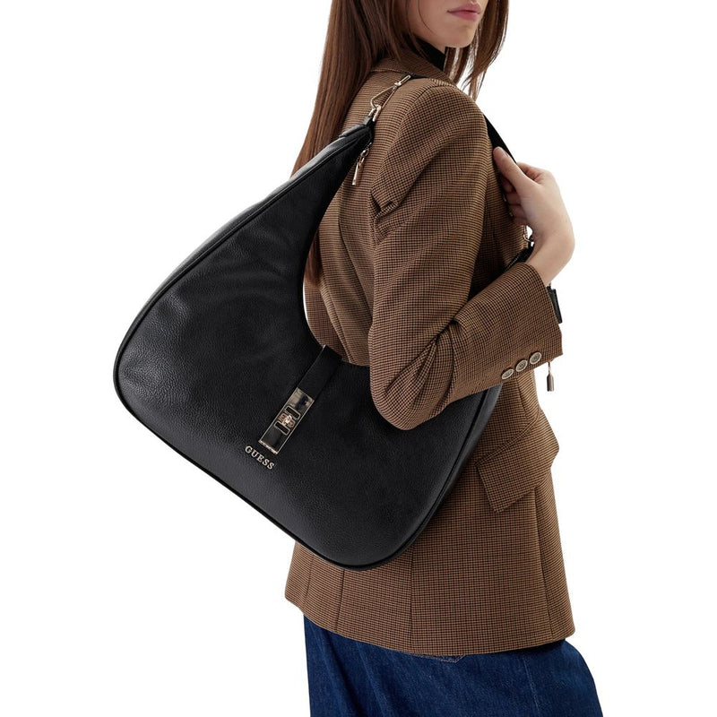 Guess Brooke Hobo Black Polyethylene Handbag