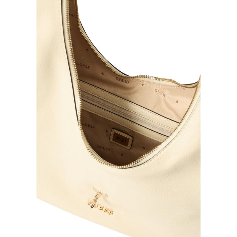 Guess Brooke Hobo Cream Handbag - Stylish & Versatile