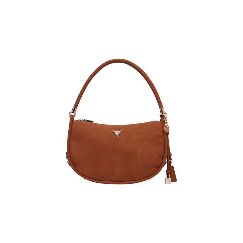 Guess DANYA Brown Suede Leather Handbag