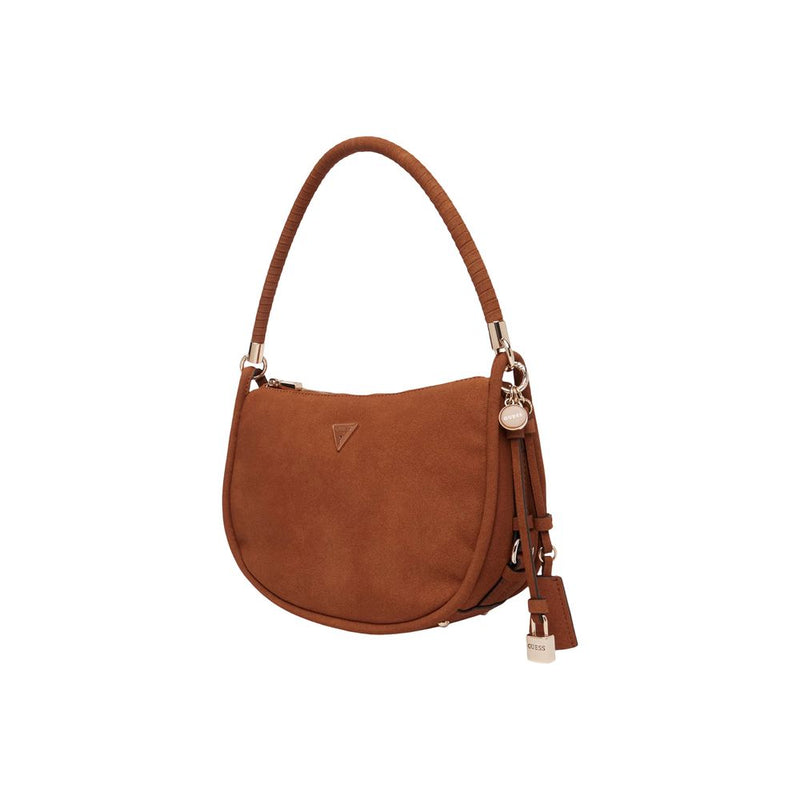 Guess DANYA Brown Suede Leather Handbag