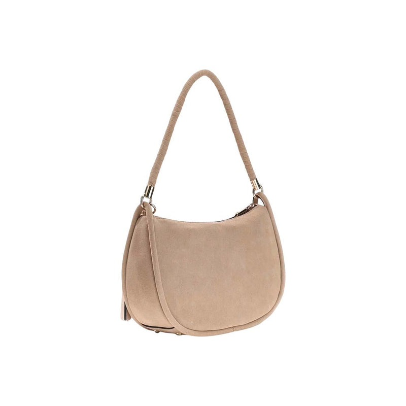 Guess DANYA Beige Suede Leather Handbag - Modern Hobo Design