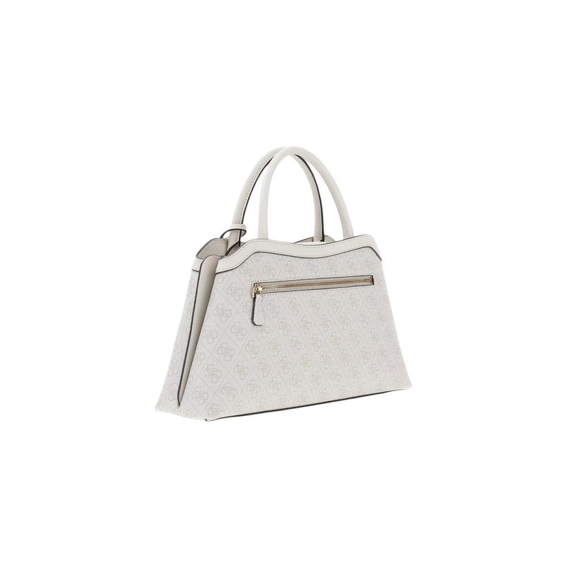 Guess Coleen Logo Small Handbag - White