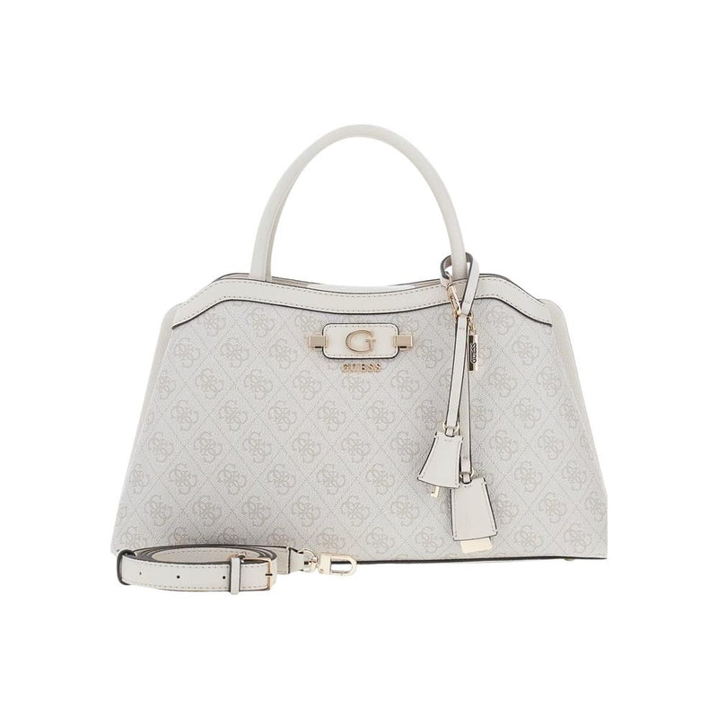 Guess Coleen Logo Small Handbag - White