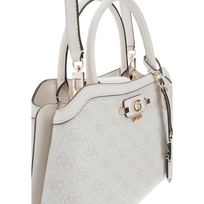 Guess Coleen Logo Small Handbag - White