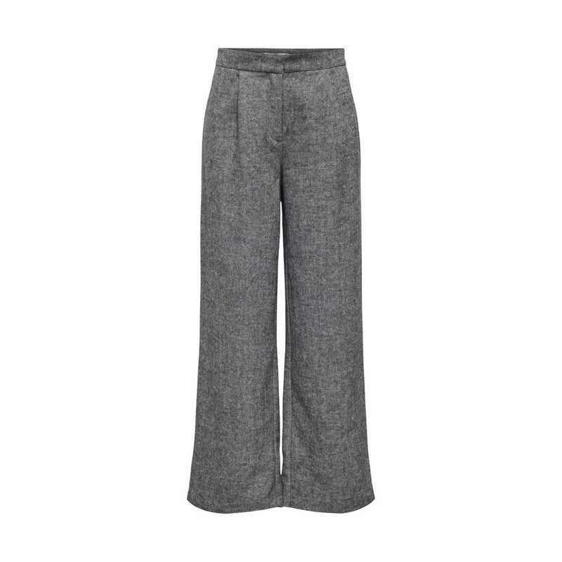 Only Onlbekka Life Hw Wide Wool Look Pant Tlr - Gray