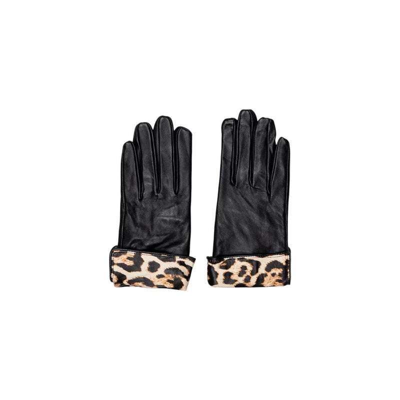 Pieces Pcjeora Black Leather Gloves for Women