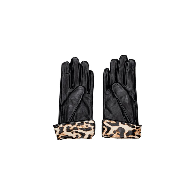 Pieces Pcjeora Black Leather Gloves for Women