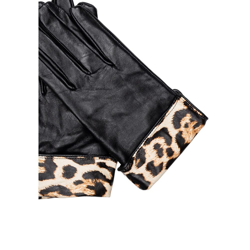 Pieces Pcjeora Black Leather Gloves for Women