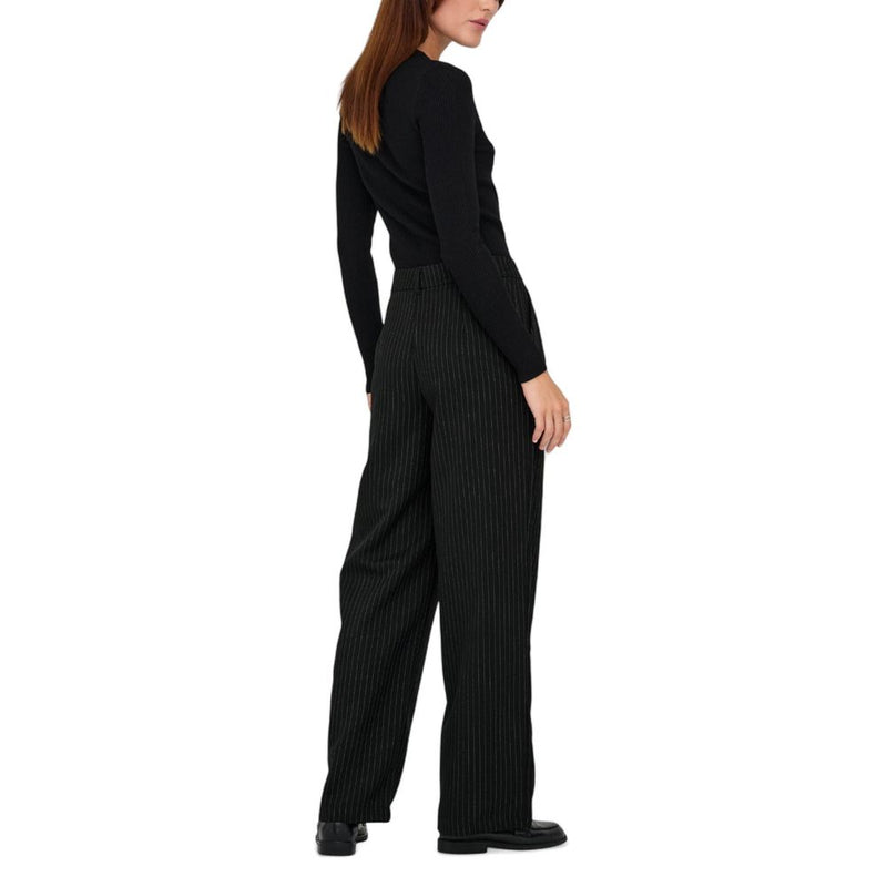 Only ONLREINA Black Recycled Polyester Casual Pants for Women