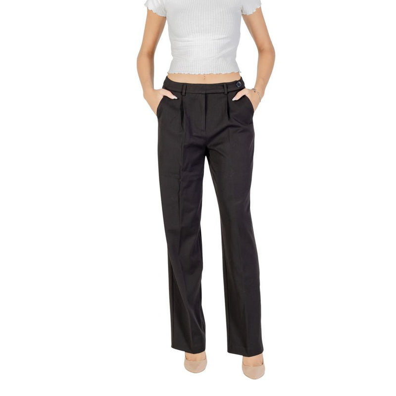 Only Black Recycled Polyester Dress Pants for Women