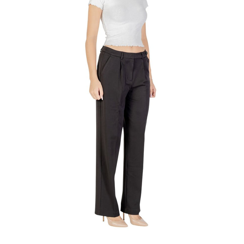 Only Black Recycled Polyester Dress Pants for Women