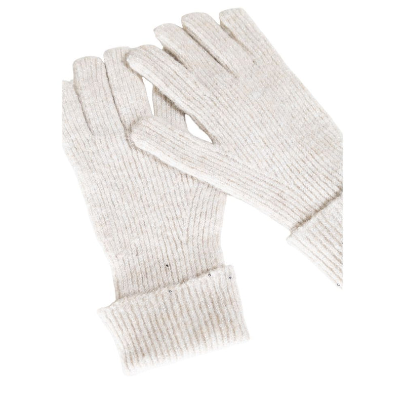 Only Gray Recycled Polyester Gloves - ONLSOLA GLITTER KNIT GLOVES