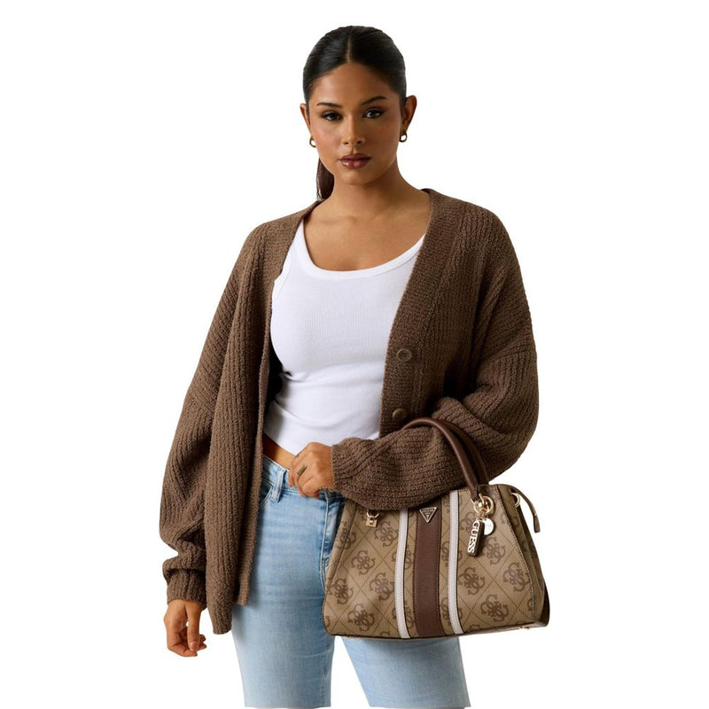 Guess ELSIE Bicolor Polyurethane Handbag - Modern Elegance