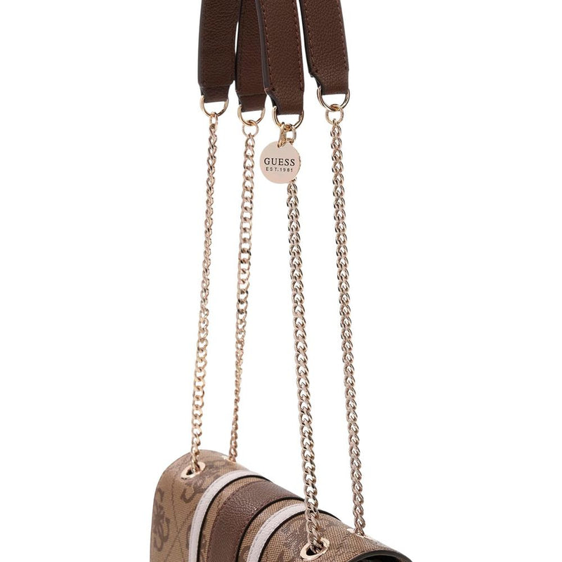 Guess Elsie Bicolor Polyurethane Handbag - Elegant & Practical