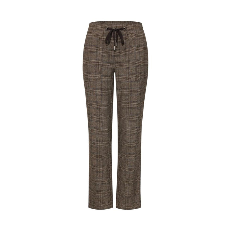 Street One Bonny MW L28 Brown Polyester Casual Pants
