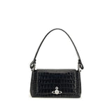 Vivienne Westwood Black Calf Leather Bos Taurus Shoulder Bag