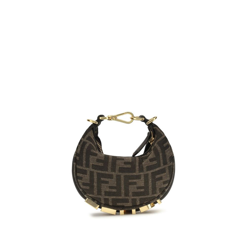 Fendi Fendigraphy Mini Brown Polyamide Shoulder Bag