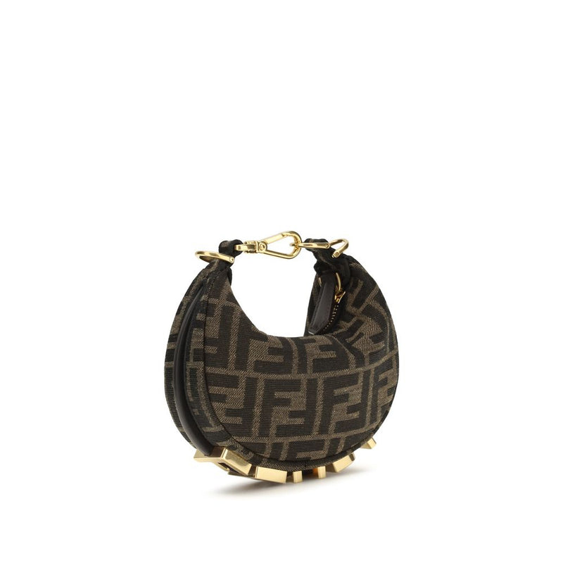 Fendi Fendigraphy Mini Brown Polyamide Shoulder Bag