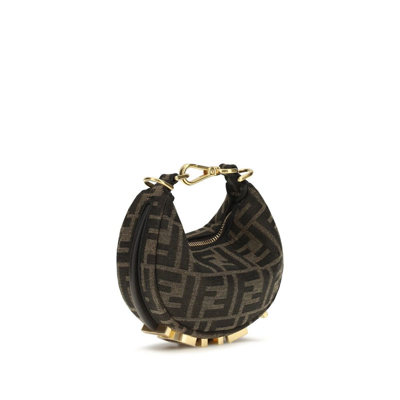 Fendi Fendigraphy Mini Brown Polyamide Shoulder Bag