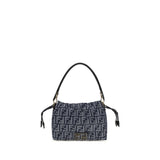 Fendi Blue Cotton Shoulder Bag