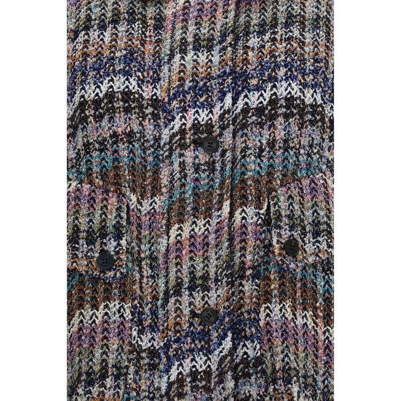 Missoni Caperdoni Multicolor Sequin Full-Length Jacket