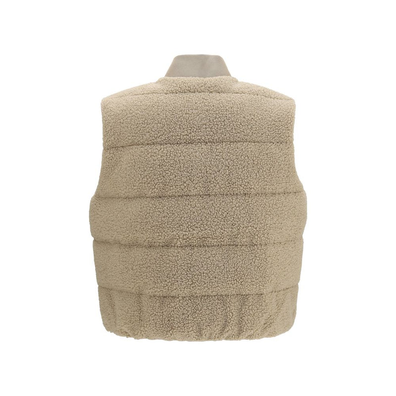 Parajumpers Simaw Beige Polyester Sleeveless Jacket for Women