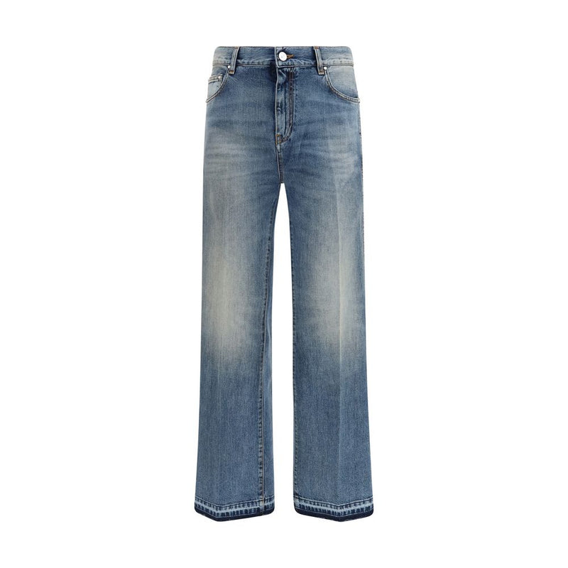 Amiri Blue Cotton MA Fit Straight-Leg Jeans for Men