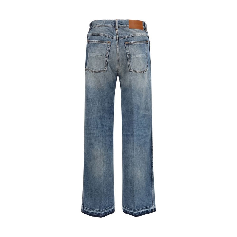 Amiri Blue Cotton MA Fit Straight-Leg Jeans for Men