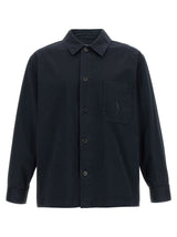 Saint Laurent Blue Cotton Blouse