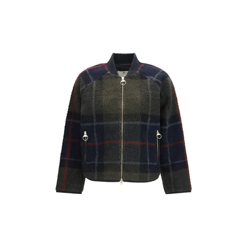 Barbour Bicolor Polyester Bomber Jacket for Women