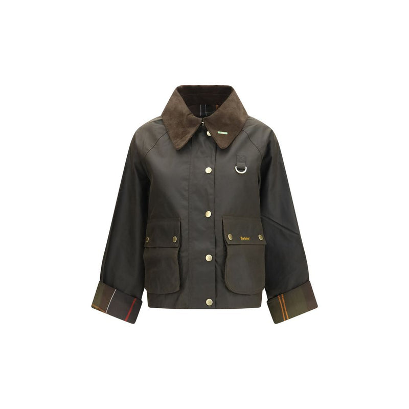 Barbour Bicolor Cotton Full-Length Jacket for Women