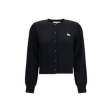 Maison Kitsuné Black Cotton Cardigan