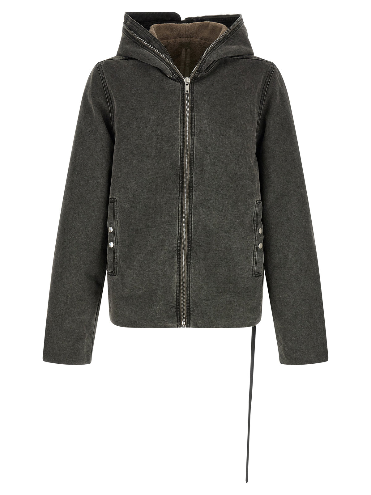 DRKSHDW Gray Cotton Full-Length Jacket