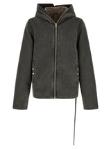DRKSHDW Gray Cotton Full-Length Jacket