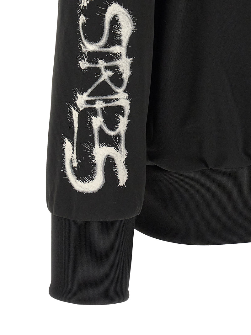 Y-3 GFX NYLN Black Polyethylene Sweatshirt