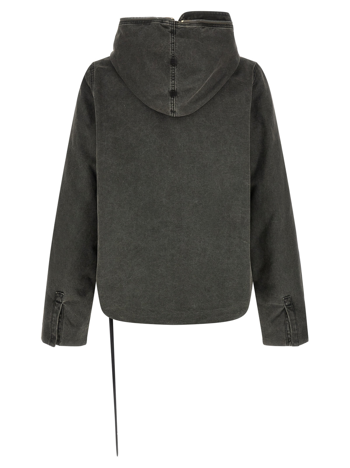 DRKSHDW Gray Cotton Full-Length Jacket