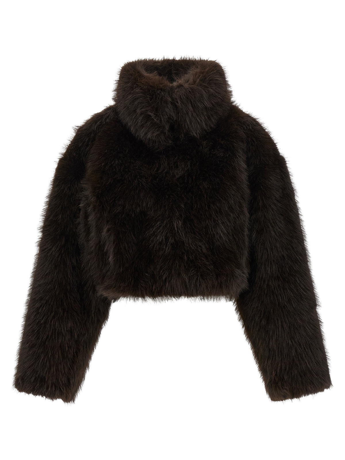 ROTATE BIRGER CHRISTENSEN Brown Polyester Coat
